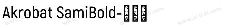 Akrobat SamiBold字体转换